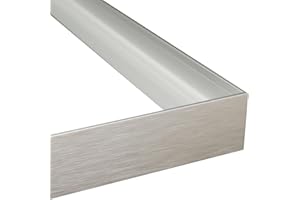 Akfado Floater Frame for 18x24 Canvas Paintings, DIY Metal Canvas Floating Frame for Portrait Landscape Oil Paintings, Canvas Frame for Art Show Gallery Wall Home Office Living Room Decor (Silver)