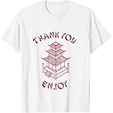 Chinese Takeout Food Thank You Enjoy Funny Tshirt Costume T-Shirt