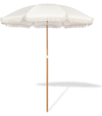 5FT Patio Umbrella - Height Adjustable - UV50+ Protection - Waterproof & Fade Resistant