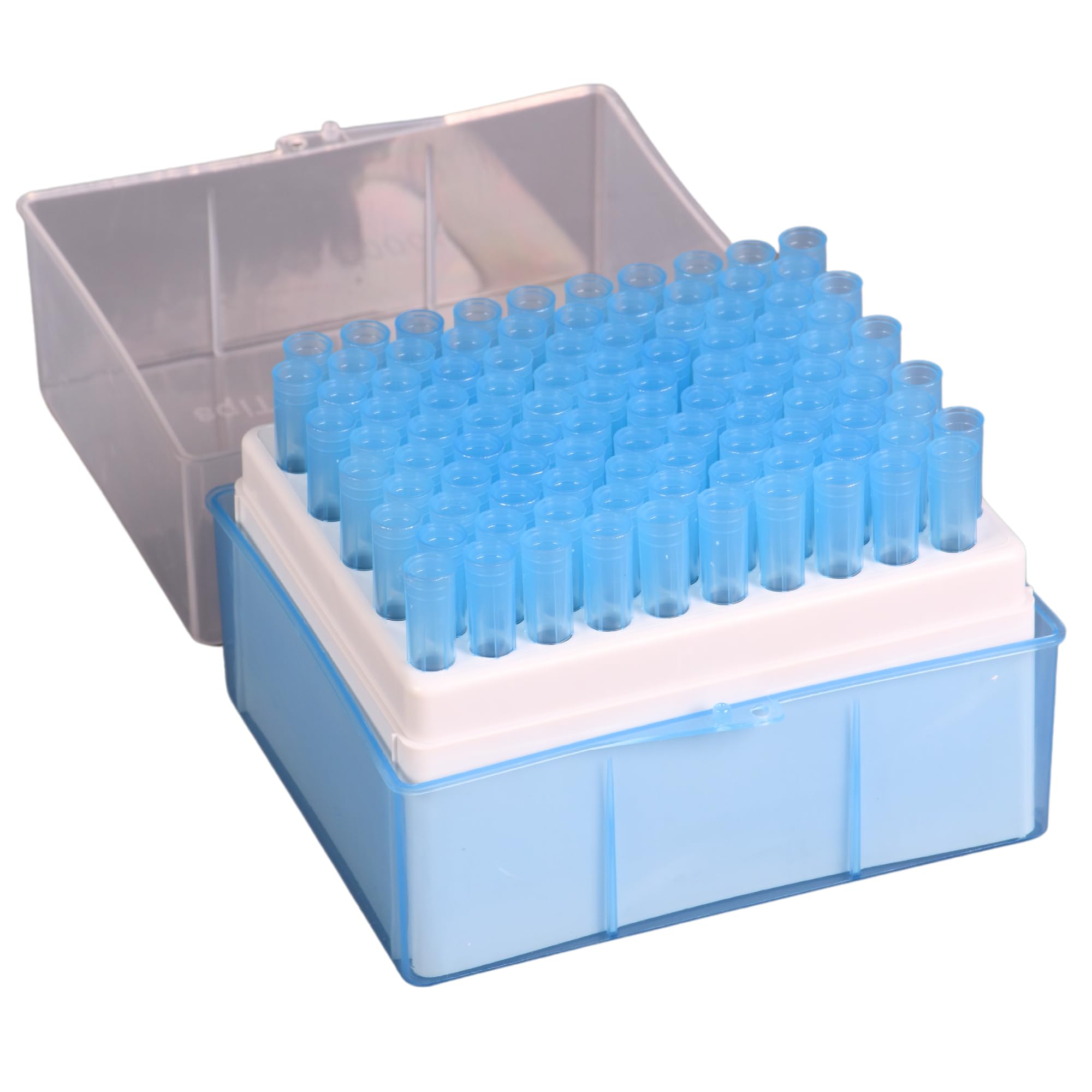 Labsales Precision 1000UL 1 ml Sterile Non Filter Pipette tips With Universal Pro-Seal Technology. Pre Racked holder of 100 Tips For labs & Chemistry