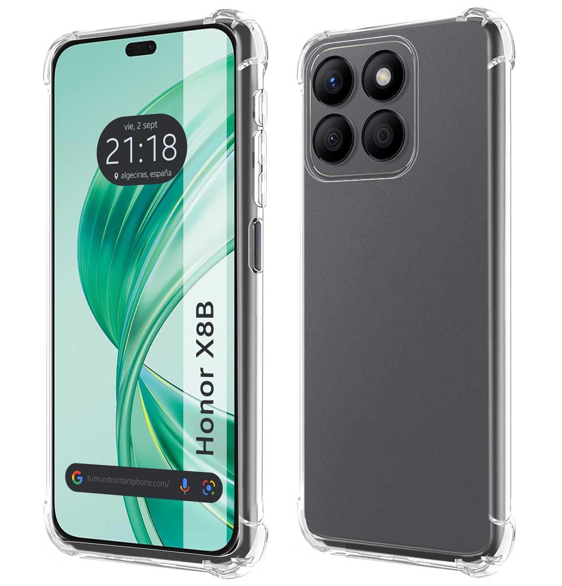 Transparent Anti-Shock Silicone Case for Huawei Honor X8b