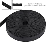 ASHATA 10mm GT2 Timing Belt 3M Rubber Synchronous Drive Belt for 3D Printer view 3