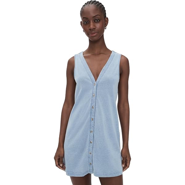 simon miller sahara striped denim dress Simon Miller Sahara Striped Denim Dress