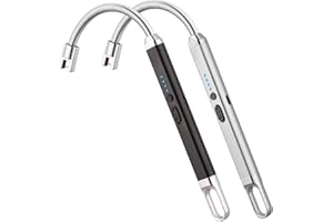 MEIRUBY 2 Pack Lighter Electric Candle Lighter Christmas Stocking Stuffers Gifts for Women Men Rechargeable USB Lighter Arc Lighters for Candle Camping BBQ Christmas Birthday Gifts for Men Women