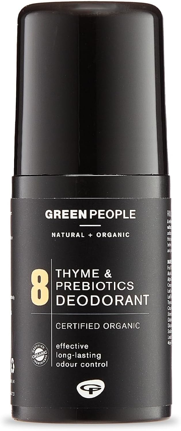 Green People For Men No. 8 Thyme and Prebiotics Deodorant - Vegan, Organic & Cruelty Free, 75ml