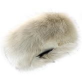 RANOME Faux Fur Headband for Women Elastic Fuzzy Thick Earmuffs Winter Headwrap Ear Muffs Furry Ear Warmers Cold Weather (Apricot)