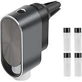 Smart Car Air Freshener Vent Clip Intelligent Car Aroma DIY Automobile Aroma Diffusers Perfume Essential Oil Sticks Auto On/Off, Three Adjustable Modes,4 Scents