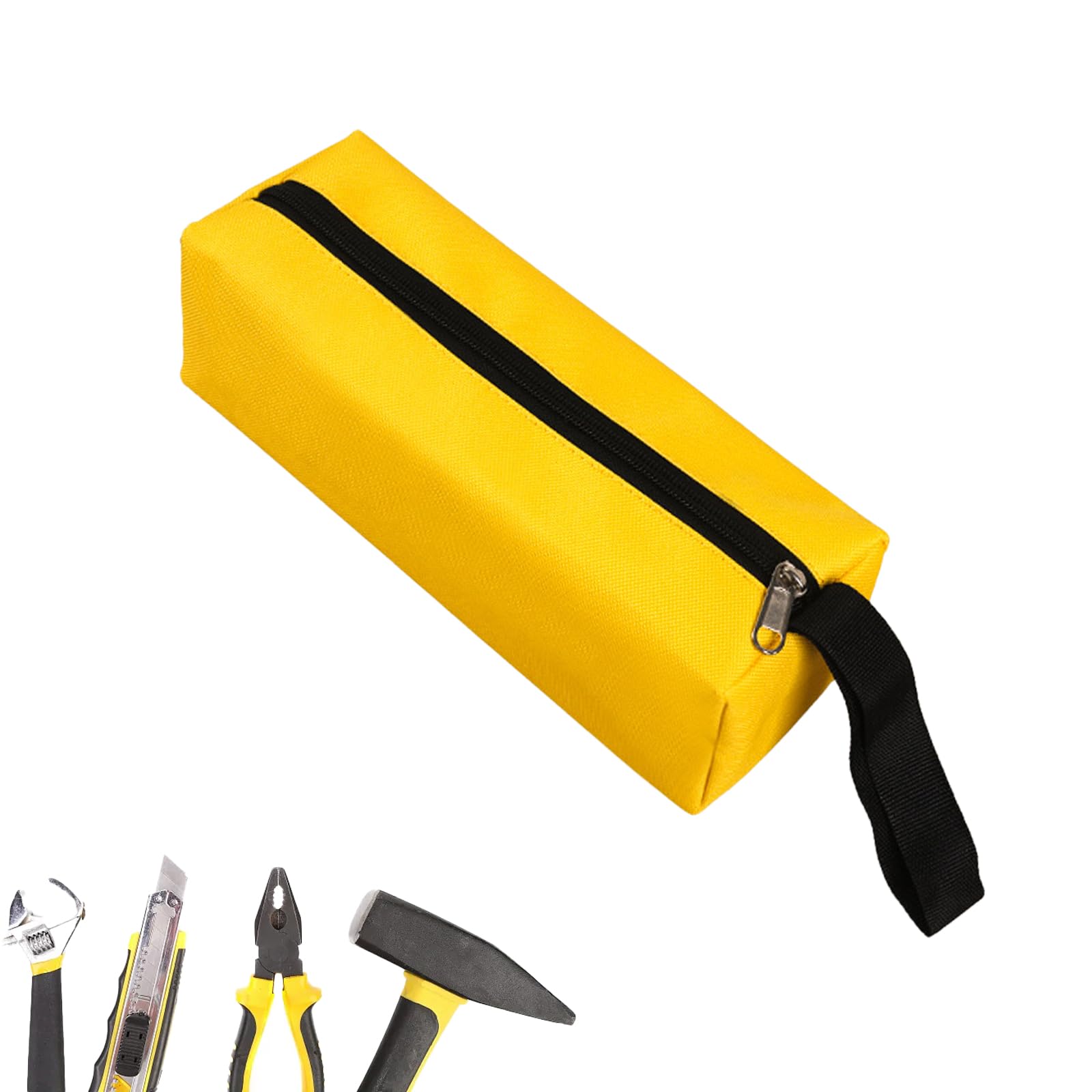 Zippered Tool Bag of Multi-Purpose Canvas Tool Pouch Electricans Organiser with Zipper Inches, Large/Small