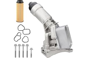 COUNCROSS 11428651710 Oil Cooler Oil Filter Housing with Sensors Compatible with BMW X3 X4 Z4 230i 330e 330i 430i 530i 2019-2020 11428580414 Aluminium Housing