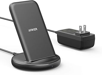Amazon Com Anker Wireless Charger With Power Adapter Powerwave Ii Stand Qi Certified 15w Max Fast Wireless Charging Stand For Iphone Se 11 11 Pro Xs Xs Max Xr X Galaxy S10 S9 S8