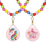 XEEWEN 2 Pack Kids Necklace Holder for Airtag, Cute