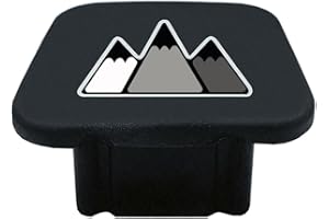 omlkibo 2 Inch Tri-Color 3 Color Logo Trailer Hitch Tube Cover Plug Cap, Rubber Receiver Tube Hitch Plug Compatible with Toyota Car Accessories. (White Gray B)