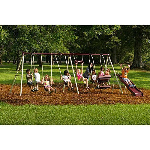 Play Park Metal Swing Set - New
