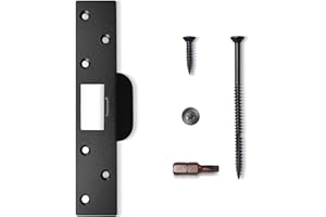 MOSECYOU Extra Long Door Strike Plate 7", Heavy Duty Version, Oversized Striker to Repair Damaged Worn Frame/Slot/Jamb, Large Hole to Fix Latch Sticking, Security Reinforcement Plate