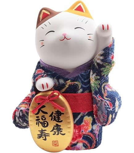 Amazon.com: Color 7539 Seven Lucky God Fukusuke Maneki Neko (No. 7