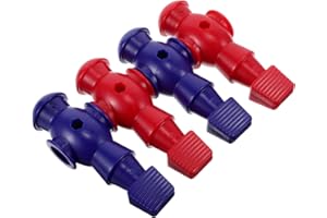 POPETPOP 4pcs Foosball Players Replacement for Table Football Realistic Soccer Figures with Blue and Red