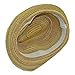 NPLE-Lady Panama Colorful Women Striped Foldable Straw Hat Beach Summer Sun