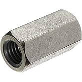 The Hillman Group 45134 3/8"-16 Stainless Steel Coupling Nut, 6-Pack