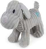 Petface Freddi Cord Plush Puppy Toy with Squeaker - Lightweight & Durable