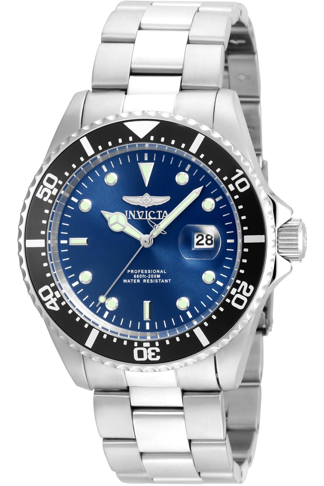 Invicta Pro Diver 22054 Men's Watch - Waterproof - Analogue - Quartz Movement - stainless steel with blue dial - 43mm — image 1