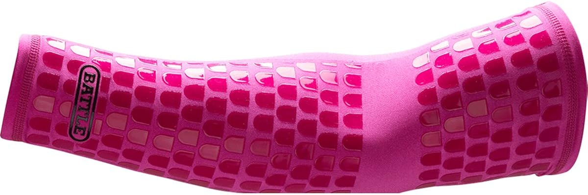 Battle Ultra-Stick Full Arm Sleeve – Compression Support Sleeves with Ultra-Tack Grip – Forearm and Elbow Protection, Single: Clothing