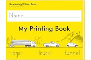 Learning Without Tears, My Printing Book, Student Workbook, Age 6+, 1st Grade+, Handwriting Practice, Writing Book, School & 