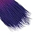 Ombre Senegalese twist 2x Synthetic crochet braiding hair 5 packs/lot 24inch (black purple blue)