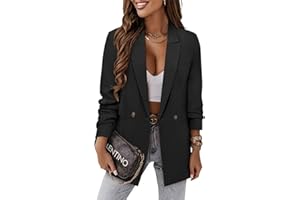 CRAZY GRID Women Business Casual Blazer Jacket Fashion with Lined Work Professional Suit Jacket