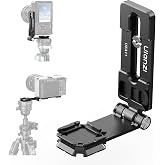 ULANZI UKA11 Foldable L Bracket for Camera - 4-Angle Vertical Horizontal | Switch Quick Release Tripod Plate Compatible with Sony A7 Canon R5 Nikon Z Fujifilm