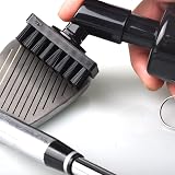 FUZVOL Golf Club Brush Groove Cleaner with Water Spray Hook Black view 4