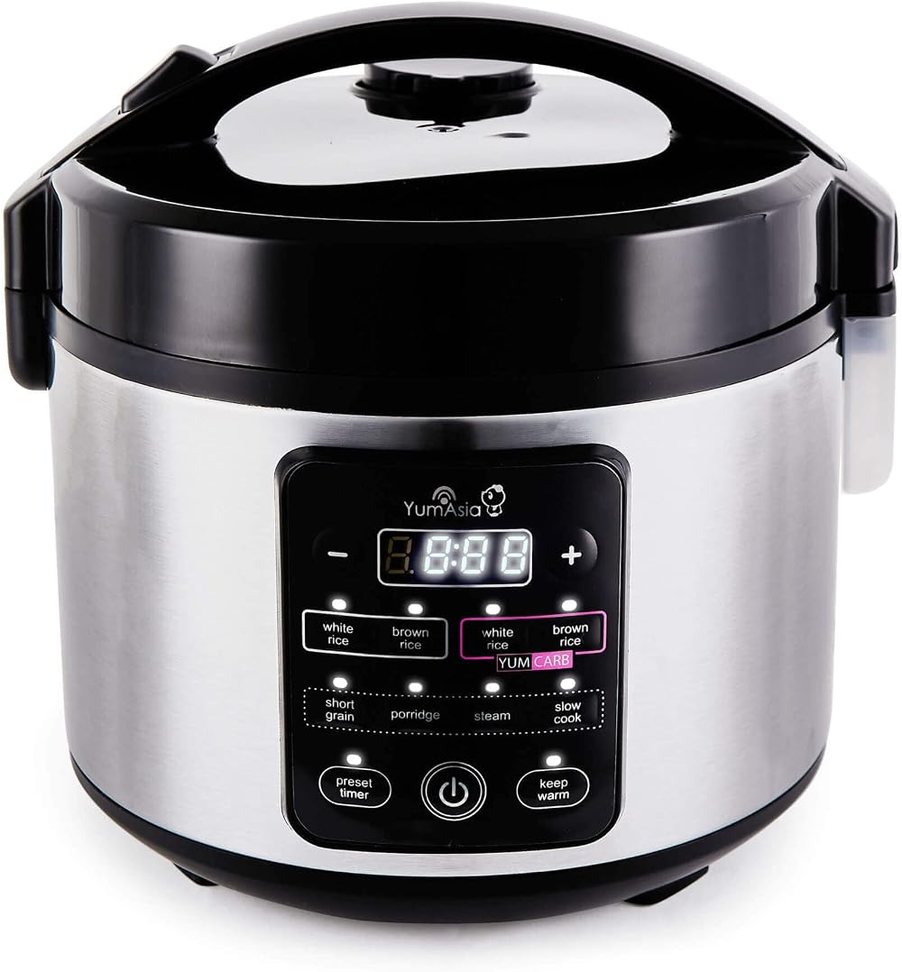 Yum Asia Kumo YumCarb Rice Cooker 5.5 Cup 1 Litre UK 220-240V