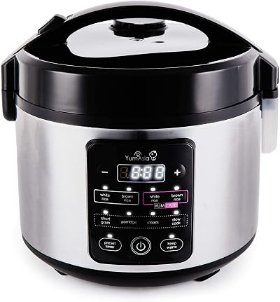 Yum Asia Kumo YumCarb Rice Cooker 5.5 Cup 1 Litre UK 220-240V