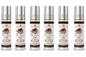 Al-Rehab Choco Musk Concentrated Perfume Rollerball for Unisex, 0.2 Ounce (Pack of 6)