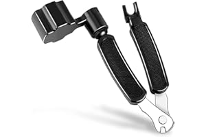 WANGR Guitar String Winder String Cutter Pin Puller-3 in 1 Multifunctional Guitar Maintenance Tool,Guitar Tuning Tools (Black