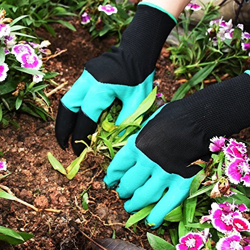 image for DINOKA Garden Genie Gloves Waterproof Garden Gloves With Claws for Dig