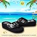 Platform Sandals Flip Flops Wedge Sequin for Women Beach Silver Black Red
