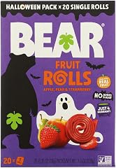 Bear Halloween Strawberry Fruit Rolls, 7.05 OZ