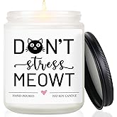 Cat Lover Gifts for Women Men, Black Cat Gifts for Mom Dad, Mothers Day Fathers Day Birthday Christmas Gift for Cats Lovers, Lady, Girls, Boys, Anxiety Relief Cats Themed Decor