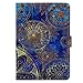 iPad Mini 2/3 Case-LittleMax(TM) Synthetic Leather Auto Wake/Sleep Stand Case [Card Holder] Flip Folio Wallet Case Cover for iPad Mini 3/2/1 [Free Cleaning Cloth,Stylus Pen]-03 Metal Floriation