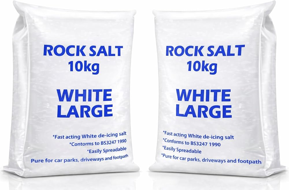 The Glowhouse Bag of Grit Rock Salt Deicing 20kg White Grit Salt