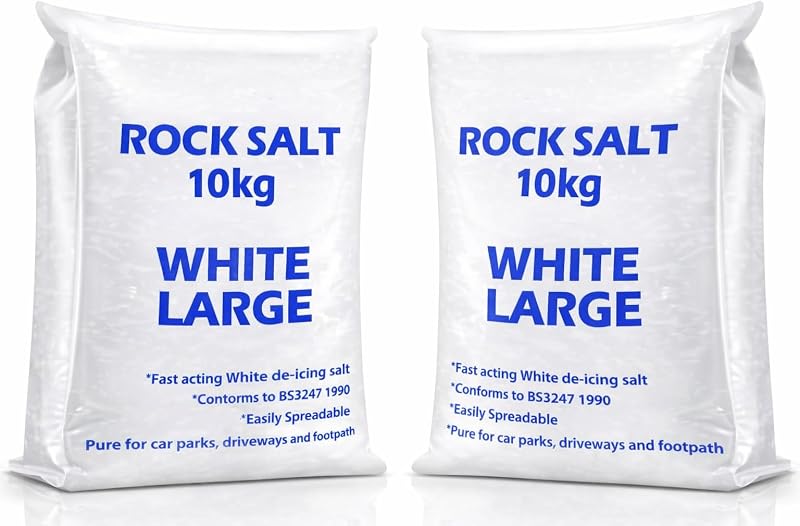 The Glowhouse Bag of Grit Rock Salt Deicing 20kg White Grit Salt