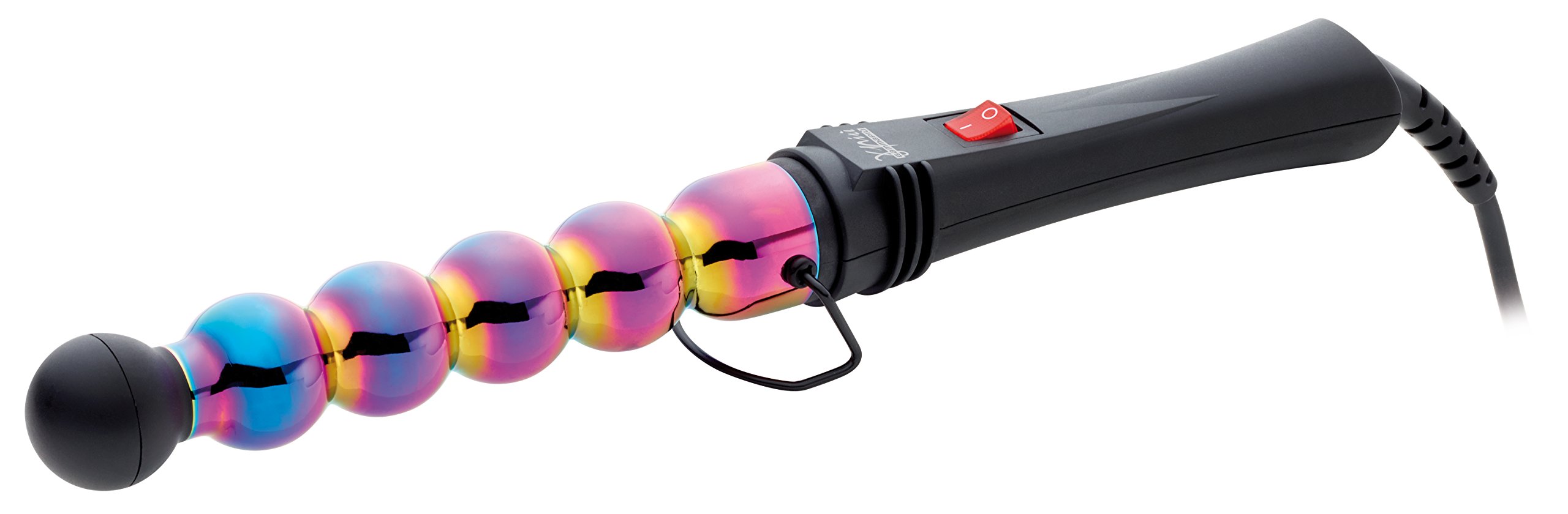 Gamma Più Professional Curling Tong Iron Bubble Rainbow. Wide and Narrow Waves. Heat Resistant Tip. Long Motion Blur. Rapid Heating. Reduces Electrostaticity. Styling. Italian socket