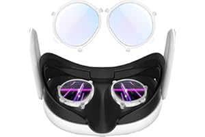Esimen Anti-Blue Lens Frame Compatible for Meta Quest 3 Lens Protector Accessories, Glasses Spacer, Lens Replacement, Anti-Glare, Anti-Dust, Anti-Scratch Easy to Install and Remove, Protect Your Eyes