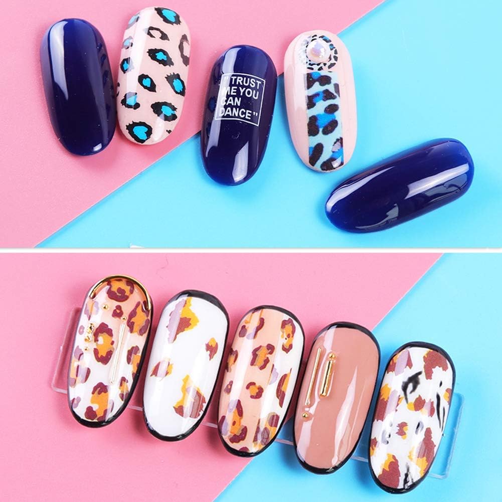 Amazon Liti ネイルシール 動物のヒョウ柄 レオパード柄 アニマル柄 豹柄 アルファベット 転印シール ネイルステッカー 可愛いネイル飾り 3dネイルシール テープ ネイル パーツ Liti シール ステッカー 通販