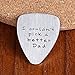 Fathers Day Gift Mens I couldn't Pick a Better Dad Guitar Pick Custom Gift for Daddy Papa Stainless Steel (Matte)