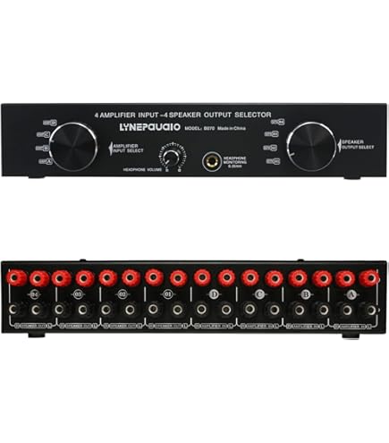 Amazon.com: 4 Zone Speaker Pair High Power Selector Switch