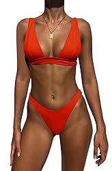 Bathing Suits for Women Deep V Neck Sexy Two Piece