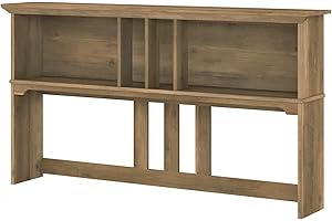 BUSH BUSINESS FURNITURE Bush Furniture Salinas Hutch for L Shaped Desk, 60W, Reclaimed Pine