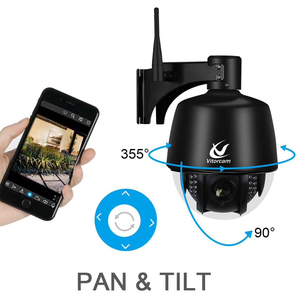 Cámara IP Exterior Vitorcam Camara IP WiFi 1920p Cámara