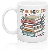 XQLZY It's Okay To Feel Your Feelings Mug, Coffee Mug Gifts for Therapist Social Workers Counselors Psychologists Mental Health Professionals, Thank You Promotion Gifts for Women School Counselor